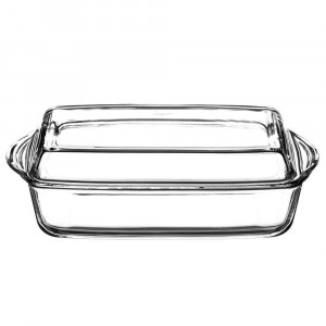 Vas termorezistent cu capac 35x19.5x10cm, 3.9L, dreptunghiular, Excellent - Img 3