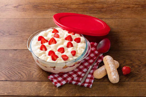 Vas termorezistent cu capac din plastic 20x18x7cm, 1L, Cook & Store - Img 3