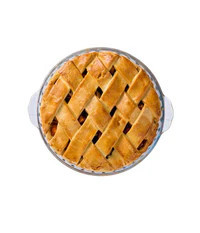 Vas termorezistent cu manere pentru placinta 26x23x5cm, 1.3L, Glass Bakeware - Img 3