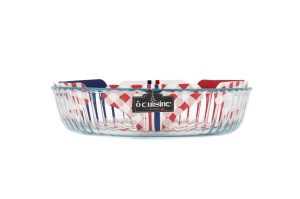 Vas termorezistent pentru tarta 26x26x6cm, 2.1L, Glass Bakeware - Img 5