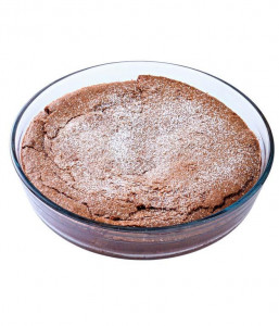 Vas termorezistent rotund pentru prajituri 26x26x6cm, 2.1L, Glass Bakeware - Img 2