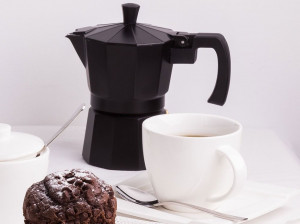 Gama Negra, de la Domotti - cafetiera filtru de 150 ml, perfecta pentru prepararea a 3 portii de espresso