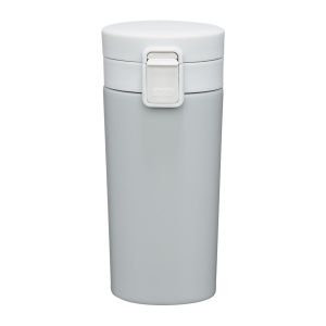Cana termos 350ml, buton de siguranta, gri, Gris - Img 1