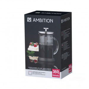Cadru ce prezinta cutia originala Ambition, in care vine ambalat acest filtru ceai sau cafea Rafaella