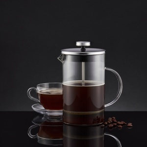 Bautura preparata in acest filtru ceai sau cafea Curly, fabricat din sticla rezistenta la caldura