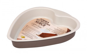 Forma tort 29x26.5x4cm, forma inima, invelis non-stick Caffe Creme, SNB - Img 2