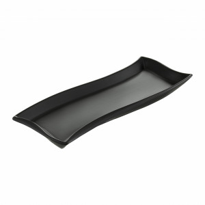 Platou ingust 26x10cm, negru, Salsa