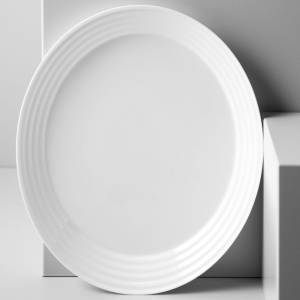 Platou oval 33x27.8cm, alb, Harena - Img 2