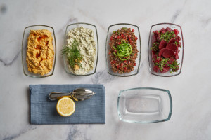 Piesele Tokio, folosite pentru servirea unei varietati de preparate: de la salate, la paste sau aperitive