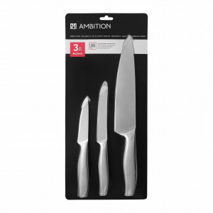 Set cutite, 3 piese, include cutit legume si fructe 11.5cm, Acero - Img 5