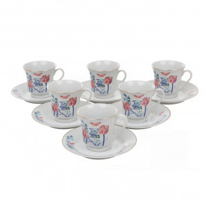 Set servire ceai sau cafea, 12 piese, 6 persoane, Clara - Img 2