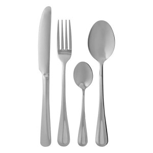 Set tacamuri inox, 24 piese, 6 persoane, argintiu, Enna - Img 1