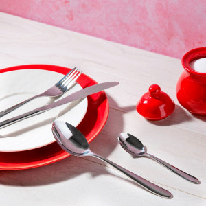 Set tacamuri inox, 24 piese, 6 persoane, Roma - Img 6