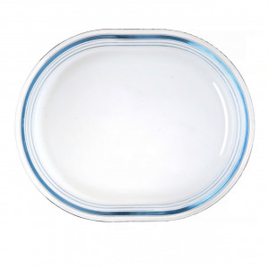 Vas termorezistent oval pentru placinta 25x20x6cm, 1.5L, Glass Bakeware - Img 2