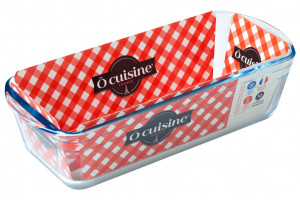 Vas termorezistent pentru cozonac Glass Bakeware, ce tolereaza temperaturi intre -40° C si +300° C