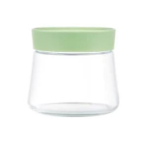 Borcan depozitare cu capac verde 500ml, Swing