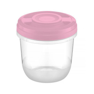 Caserola cu capac roz 0.75L, Smart