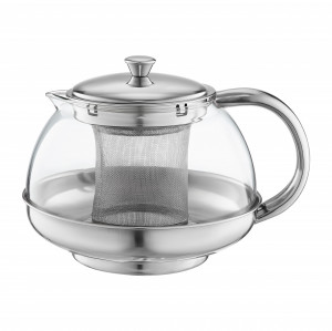 Ceainic sticla cu infuzor inox 1L, Lux