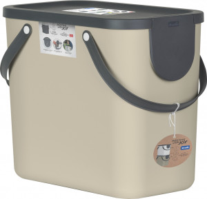 Cos colectare selectiva 25L, cappuccino, Albula