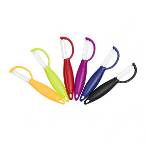 Curatator legume cu lama verticala, mix culori, Color - disponibil in display 24 buc, Pret buc, cantitate minima de comanda 24 buc