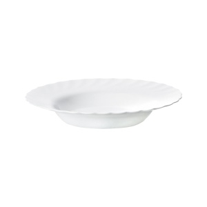 Farfurie adanca 22.5cm, alb, Trianon