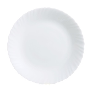 Farfurie plata 23cm, alb, Feston