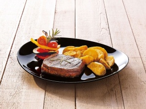 Farfurie steak 30x26cm, negru, Friends Time - Img 4