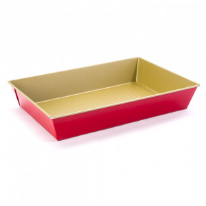 Forma copt 36x24.5x6cm, invelis non-stick, rosu, SNB