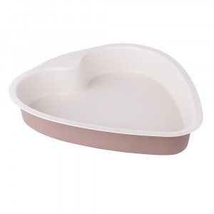 Forma tort 29x26.5x4cm, forma inima, invelis non-stick Caffe Creme, SNB