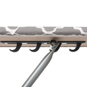 Masa de calcat 110x34cm, blat PAL cu suport pentru fier, Velkea H030-06PB - Img 4