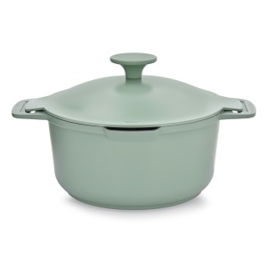 Oala cu capac 20cm, 2.6L, invelis Qualum Basic, Fern