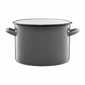 Oala emailata 24cm, 7L, gri, Emalia Olkusz