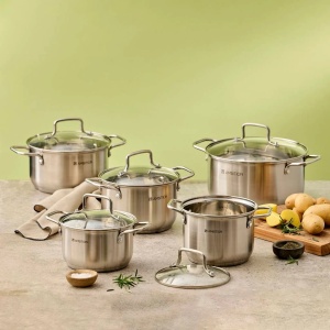 Oala inox cu capac 16cm, 1.9L, Hugo - Img 5