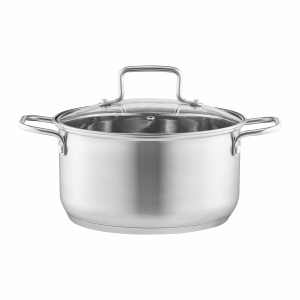 Oala inox cu capac 20cm, 3L, Hugo
