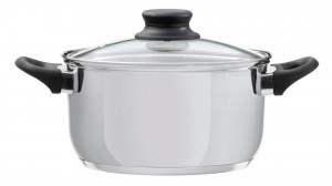 Oala inox cu capac 22cm, 4.7L, Lima - Img 4