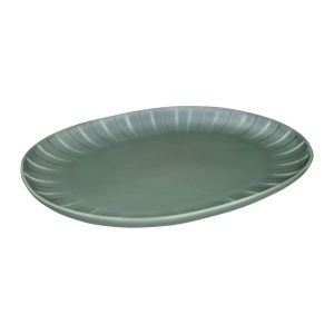 Platou oval 30x22.5cm, verde, Ligne