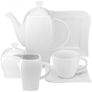 Serviciu servire ceai/cafea si desert, 23 piese, 6 persoane, Fala