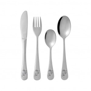 Set tacamuri inox copii, 4 piese, model Printisor, Vica - Img 2