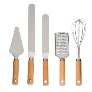 Spatula pentru intins crema 37cm, Natural - Img 3
