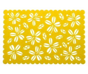 Suport farfurie 45x30cm, galben, Pretty