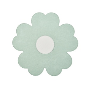Suport farfurie model floare, 38cm, verde, Pastello
