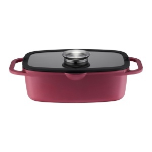 Tava cu capac 32x21x11cm, 6L, Sistem Aroma Knob, invelis Qualum Basic, Noel