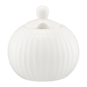 Zaharnita cu capac 250ml, alb, Curly