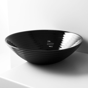 Bol mediu 16cm, 410ml, negru, Harena - Img 3