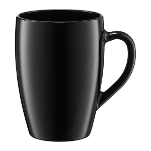 Cana 380ml, sticla, Black