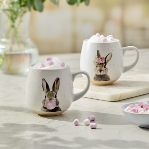 Cana 480ml, iepure cu flori, Hopsa - Img 3