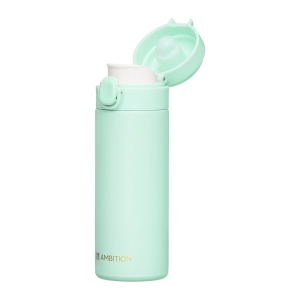 Cana termos 350ml, buton de siguranta, menta, Alice - Img 2