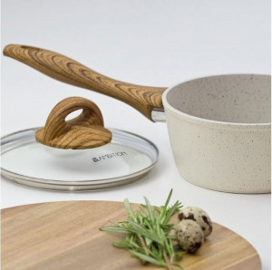 Cratita cu capac 16cm, 1.2L, invelis Pfluon Cookmark™, Nature - Img 2