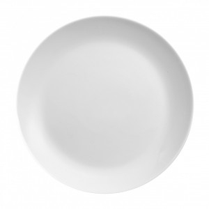 Farfurie plata 24cm, sticla opal, Basic
