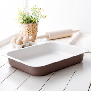 Forma copt 29x22x6cm, invelis non-stick Caffe Creme, SNB - Img 3